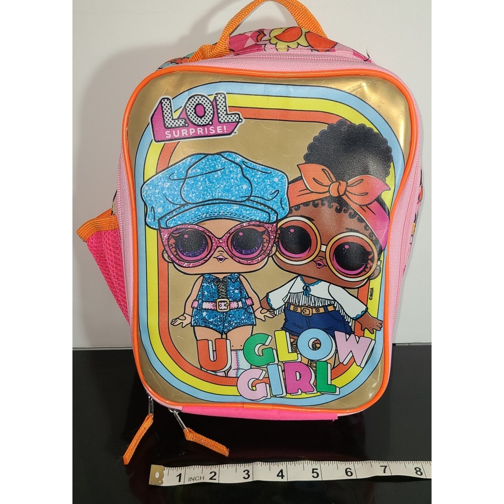 LOL Surprise Soft Insulated Lunch Box "U Glow Girl" Pink  10‎ x 7